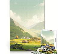 Irish Wonderful Landscape Teenagers 1000 Piece Jigsaw Puzzle Recreational Game Clean Joint Pattern Assemble Home Display (38x26cm)