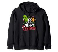 Irish You a Merry Christmas St. Patrick’s Spirit Holiday Fun Zip Hoodie