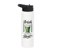 Irish You were Beer St Patrick's Day Fun Stainless Steel Insulated Water Bottle