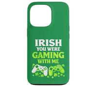 Irish You Were Gaming With Me Funny St Patrick's Day Gamer Case for iPhone 13 Pro