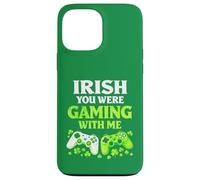 Irish You Were Gaming With Me Funny St Patrick's Day Gamer Case for iPhone 13 Pro Max