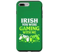 Irish You Were Gaming With Me Funny St Patrick's Day Gamer Case for iPhone 7 Plus/8 Plus