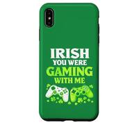 Irish You Were Gaming With Me Funny St Patrick's Day Gamer Case for iPhone XS Max