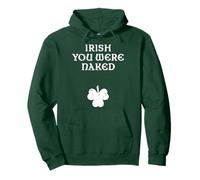 Irish You Were Naked With A Clover. St. Patrick Day T Green Pullover Hoodie