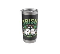 Irish You Would Floss St Patricks Day Dental Office Humor Stainless Steel Insulated Tumbler