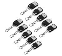 Irishom 10Pcs 433MHz Electric Cloning Universal Wireless Gate Garage Door Opener Remote Control Fobs Replacement Key Fob, with Key Cover Slide