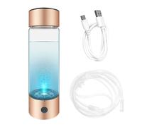 Irishom Hydrogen Water Bottle - 330ml PEM SPE Technology Rechargeable Hydrogen Water Bottle - Portable Hydrogen-Rich Water Ionizer Machine for Home Office Travel Daily Drinking