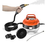 Irishom Steam Cleaner, 2500W Portable Handheld High Temperature Pressurized Steam Cleaning Machine with Brush Heads for Kitchen Furniture Bathroom Car