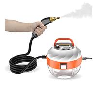 Irishom Steam Cleaner, 2500W Portable Handheld High Temperature Pressurized Steam Cleaning Machine with Brush Heads for Kitchen Furniture Bathroom Car