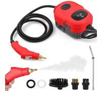 Irishom Steam Cleaners - 2500W High Pressure & High Temperature Pressurized Steam Cleaning Machine 1.1L 3 Bar Portable Handheld Steam Cleaner with 3 Brush Heads for Home Use/Car Detailing