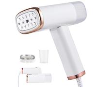 Irishom Steamer for Clothes, Foldable Handheld Garment Steamer for Clothes, 20s Fast Heat-up, Detachable Water Tank, Steam Travel Iron, Small,White