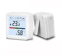 Irishom WiFi Thermometer Hygrometer App Smart Thermometer for Home LCD Backlight with Detachable Stand Digital Temperature Humidity Sensor Real-time Monitoring Recordin for Bedroom Office Garage