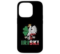 Iriski Half Irish Polish Ireland Poland St. Patrick's Day Case for iPhone 14 Pro
