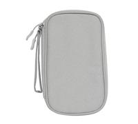 IRISOX Travel Cable Organiser Bag for Electronics, USB Accessories Bag Ideal for Tech Charger Organiser Bag Gadget Tidy Cable Storage Box, Stackers Travel Cable Pouch (Grey)