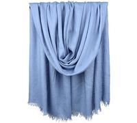 Iristide Women Summer Scarfs Large Long Lightweight Linen Beach Gauze Shawl Wrap 75”×43”, Blue Grey, One Size