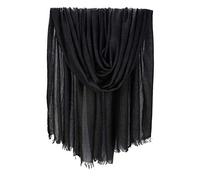 Iristide Women Summer Scarfs Large Long Lightweight Linen Beach Gauze Shawl Wrap 75”×43”, Dark Grey, One Size