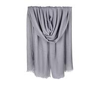 Iristide Women Summer Scarfs Large Long Lightweight Linen Beach Gauze Shawl Wrap 75”×43”, Grey, Large