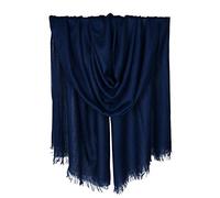 Iristide Women Summer Scarfs Large Long Lightweight Linen Beach Gauze Shawl Wrap 75”×43”, Navy, Large