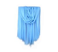 Iristide Women Summer Scarfs Large Long Lightweight Linen Beach Gauze Shawl Wrap 75”×43”, Sky Blue, One Size