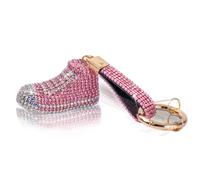 IRIVER BLANK Cute Bling Rhinestone Keychains for Women & Girls - Sparkle and Shine Crystal Key Ring Charm for Handbags, Car Keys,Coin Purse,backpack (Shoe-Pink)