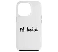 IRL-Locked Analog Offline Funny Gen Z Teens Physical Reality Case for iPhone 13 Pro