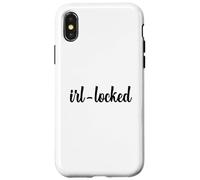 IRL-Locked Analog Offline Funny Gen Z Teens Physical Reality Case for iPhone X/XS