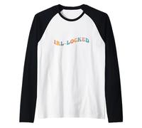 IRL-Locked Funny Gen Z Meme Physical World Offline Analog Raglan Baseball Tee