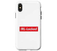 IRL-Locked Funny Gen Z Teens Analog Offline Physical Reality Case for iPhone X/XS