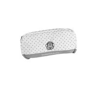 irLocy Cute Coquette Dotted Pencil Case Kawaii Cutecore Pen Pouch Aesthetic Makeup Case Bunny Pen Bag Y2k 2000s Supplies (White polka dot)