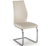 Irma Dining Chair - Set of 2 - Taupe Faux Leather