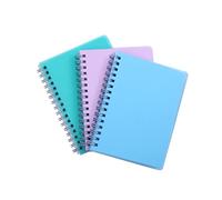 Irmanas A6 Notebooks, 3 Pack Small Wirebound Notepad, Mini Ruled Lined Journal, College School Supplies Pocket Spiral Notebook for Work, Aesthetic Gift Office Supplies for Teen Girls Boys