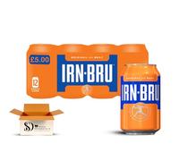 IRN-BRU 330ml Cans Pack of 12 | Original, Sugar Free & Diet Options | Sparkling Soft Drink Multipack | Select Your Favourite Flavour (rn-Bru Original 12 x 330ml)