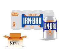 IRN-BRU 330ml Cans Pack of 12 | Original, Sugar Free & Diet Options | Sparkling Soft Drink Multipack | Select Your Favourite Flavour (Irn-Bru Diet 12 x 330ml)