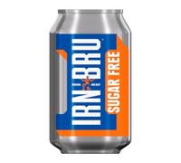 IRN-BRU Diet Carbonated Soft Drink, 24 Pack, 330ml Cans