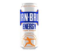 IRN-BRU Energy Zero Sugar Carbonated Energy Drink, 12 Pack, 500ml Cans