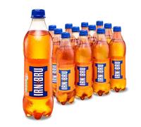 IRN-BRU Regular, 12 Pack Iconic Flavoured, Fizzy Drinks Multipack Bottles - 12 x 500ml Bottles