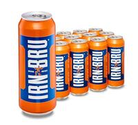 IRN-BRU Regular, 12 Pack Original Big Can Fizzy Drinks - 12 x 500ml Big Cans