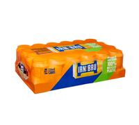IRN-BRU Regular, 24 Pack Iconic Flavoured Fizzy Drinks Multipack Cans - 24 x 330ml Cans