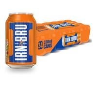 IRN-BRU Regular, 24 Pack Iconic Flavoured Fizzy Drinks Multipack Cans 24 x 330ml Cans