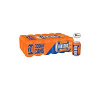 IRN-BRU Regular 24 Pack Iconic Flavoured Fizzy Drinks Multipack Cans 24 x 330ml Cans