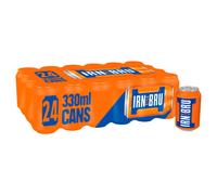 IRN-BRU Regular, 24 Pack Iconic Flavoured Fizzy Drinks Multipack Cans - 24 x 330ml Cans