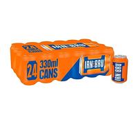 IRN-BRU Regular, 24 Pack Iconic Flavoureded Fizzy Drinks Multipack Cans - 24 x 330ml Cans