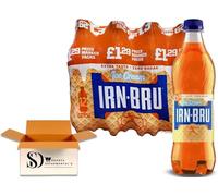 IRN-BRU Sparkling Soft Drink 500ml Bottles - Pack of 12 | Mixed Flavours (Zero Cherry, Ice Cream & XTRA) | Fizzy Scottish Soda Bulk Pack (ICE CREAM 12X500ML)
