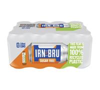 IRN-BRU Sugar-Free Diet, 12 Pack Zero No Sugar & Low Calorie Fizzy Drinks Multipack Cans - 12 x 330ml Cans