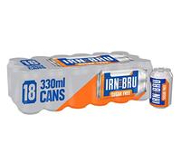 IRN-BRU Sugar Free Fizzy Drink Cans, 330 ml, 18 Cans