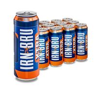 IRN-BRU XTRA, 12 Pack Zero No Sugar & Low Calorie with XTRA Taste Fizzy Drink Multipack Cans - 12 x 500ml Big Cans