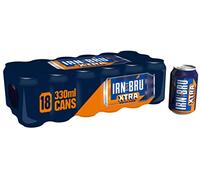 IRN-BRU Xtra No Sugar Fizzy Drink Cans, XTRA Taste No Sugar, 330ml, 18 Cans