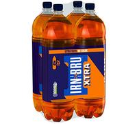 IRN-BRU XTRA Taste, 4 Pack Zero No Sugar & Low Calorie with XTRA Taste, Refreshingly Fizzy Soft Drink - 4 x 2L Bottles