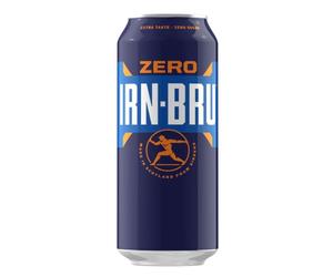 IRN-BRU Zero Carbonated Soft Drink, 12 Pack, 500ml Cans
