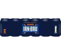 IRN-BRU Zero Carbonated Soft Drink, 24 Pack, 330ml Cans